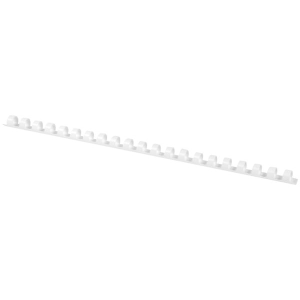 5705831240193 - Plastikbinderücken KF24019 weiß US-Teilung 21 Ringe auf A4 8mm 5705831240193 Q-CONNECT KF24019 100 Stück