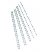 Plastikbinder&uuml;cken KF24021, US-Teilung, 21 Ringe auf A4, wei&szlig;, 10mm