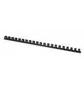 Plastikbinderücken KF24051 schwarz US-Teilung 21 Ringe auf A4 14mm