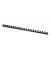 Plastikbinderücken KF24051 schwarz US-Teilung 21 Ringe auf A4 14mm