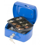 Geldkassette KF02608 Größe 1 blau 155x120x75mm Geldkassette KF02608 Größe 1 blau 155x120x75mm