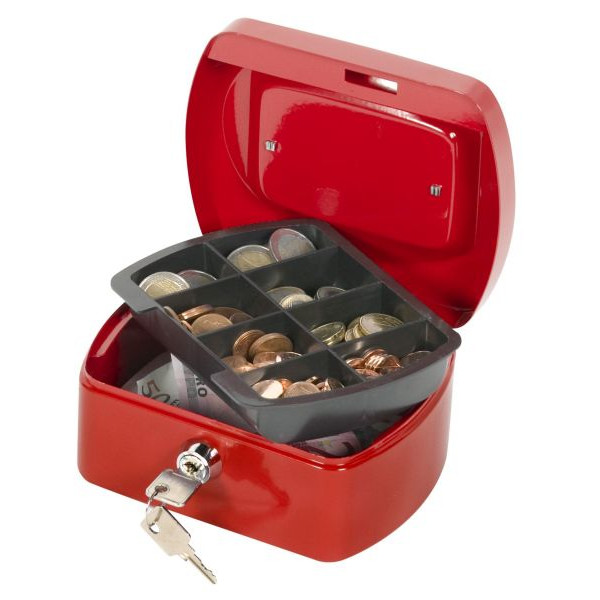 5705831042476 - Geldkassette KF04247 Größe 1 rot 155x120x75mm 5705831042476 Q-connect