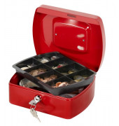 Geldkassette KF04249 Größe 2 rot 205x160x85mm Geldkassette KF04249 Größe 2 rot 205x160x85mm