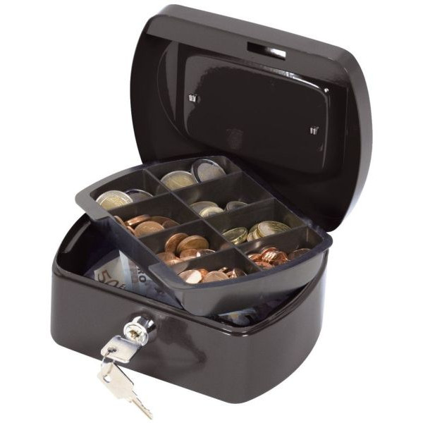 5705831026032 - Geldkassette KF02603 Größe 3 schwarz 255x200x85mm 5705831026032 Q-connect