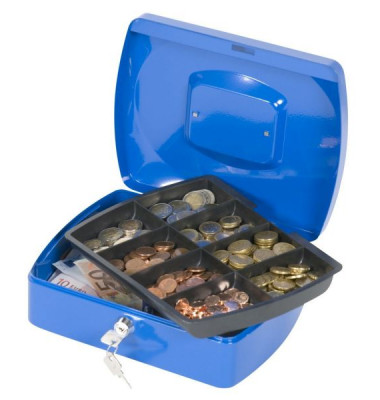 Geldkassette KF02624 Größe 3 blau 255x200x85mm Geldkassette KF02624 Größe 3 blau 255x200x85mm