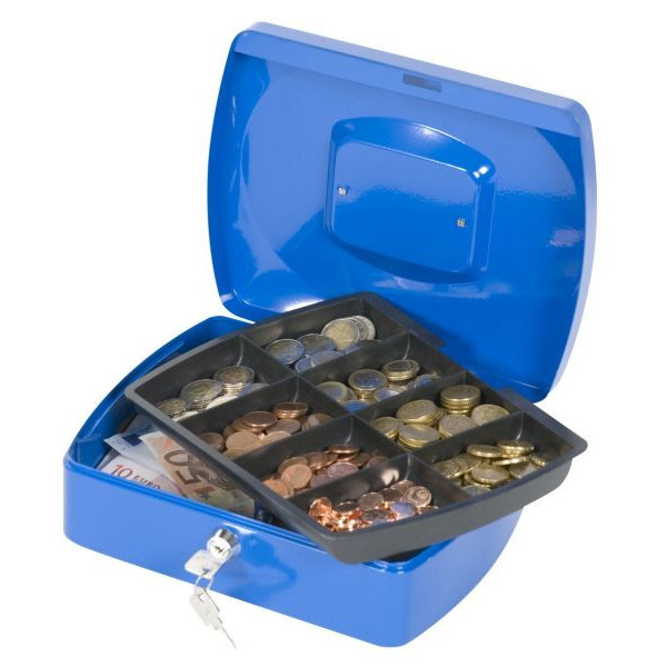 5705831026247 - Geldkassette KF02624 Größe 3 blau 255x200x85mm 5705831026247 Q-connect