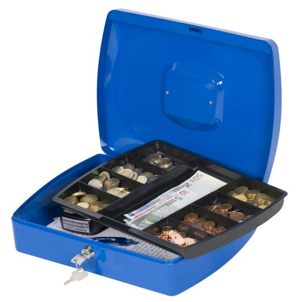 5705831026254 - Geldkassette KF02625 Größe 4 blau 325x235x85mm 5705831026254 Q-connect