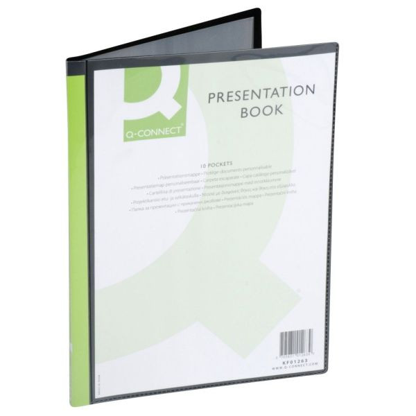 5705831012639 - Sichtbuch Panorama KF01263 schwarz A4 mit 10 Hüllen Polypropylen (PP) 5705831012639 Q-connect