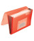 Fächermappe KF02478 A4 mit 13 Fächern 13-teilig blanko Kunststoff rot