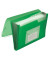 Fächermappe KF02480 A4 mit 13 Fächern 13-teilig blanko Kunststoff grün
