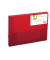Sammelmappe KF02306, A4 Kunststoff, für ca. 250 Blatt, rot transparent