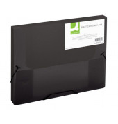 Heftbox Transluzent - Frosted - Serie KF02309, A4 schwarz, 2,5cm F&uuml;llh&ouml;he, Polypropylen (PP)