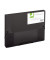 Heftbox Transluzent - Frosted - Serie KF02309, A4 schwarz, 2,5cm F&uuml;llh&ouml;he, Polypropylen (PP)