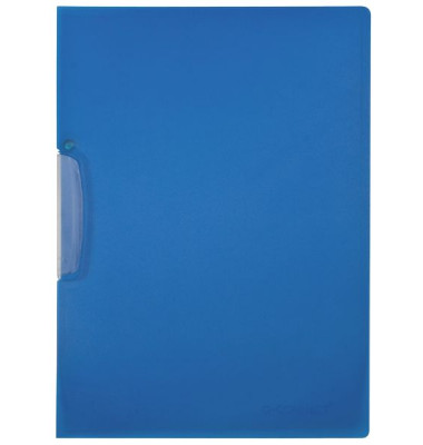 Klemmhefter KF02134, A4, für ca. 25 Blatt, Kunststoff, blau