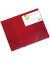 Eckspannmappe KF02311, A4 rot-transparent Kunststoff, f&uuml;r ca. 200 Blatt  (80 g/m&sup2;), mit 3 Einschlagklappen
