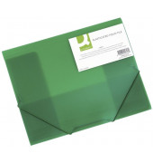 Eckspannmappe KF02313, A4 grün-transparent Kunststoff 400g, mit 3 Einschlagklappen Eckspannmappe KF02313, A4 grün-transparent Kunststoff 400g, mit 3 Einschlagklappen