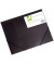 Eckspannmappe KF02314, A4 schwarz-transparent Kunststoff 400g, mit 3 Einschlagklappen
