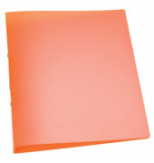 Ringbuch KF02485 A4 orange-transparent 2-Ring Ø 25mm Kunststoff