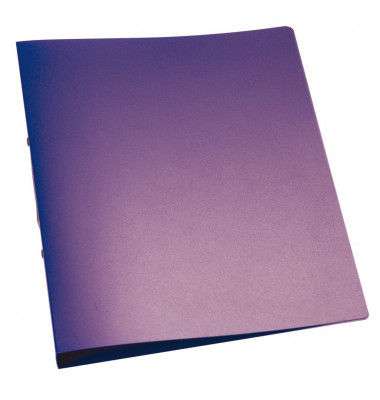 Ringbuch KF02486, A4 2 Ringe 25mm Ring-&Oslash; Polypropylen (PP) violett-transparent