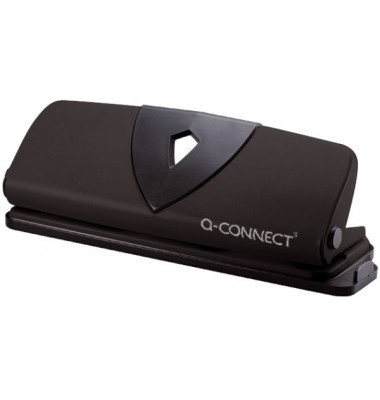 4-fach-Locher KF01238, schwarz, bis 1,6mm 25 Blatt, mit Anschlagschiene