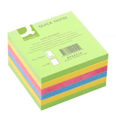 Haftnotizen KF02515, XL-Notes, 76x76mm, 4-farbig sortiert, quadratisch