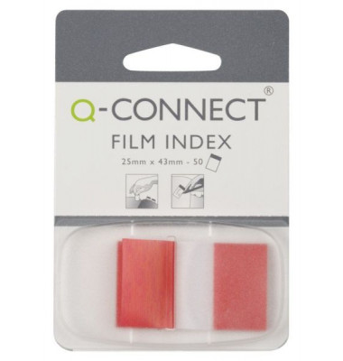 Haftmarker KF03633, 25x43mm, rot, ohne, rechteckig Haftmarker KF03633, 25x43mm, rot, ohne, rechteckig