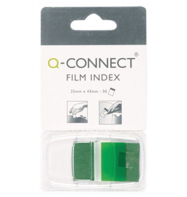 Haftmarker KF03635, 25x43mm, gr&uuml;n, ohne, rechteckig