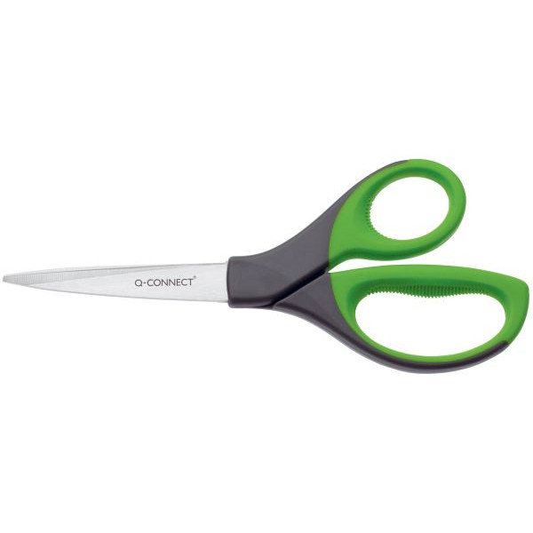 5705831039872 - Universalschere Stahl rostfrei 21cm grau grün 5705831039872 Q-connect