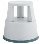 Rollhocker lichtgrau Kunststoff 43cm hoch