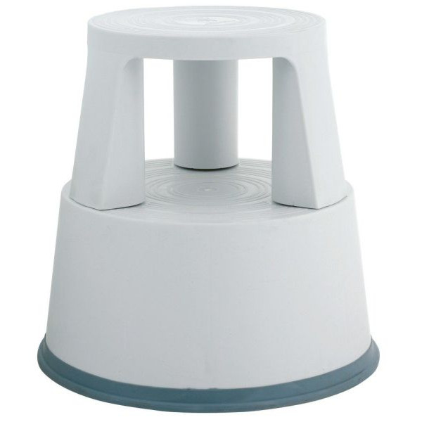 5705831010031 - Rollhocker KF01003 Trittboy 1x 2 Stufen lichtgrau Kunststoff 5705831010031 Q-connect