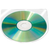 CD/DVD-Hüllen transparent s.klebend