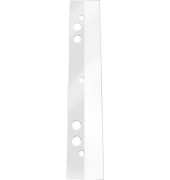 Abheftstreifen KF27046, 2,5x12,5cm (BxL), Kunststoff mit Kunststoffdeckleiste, transparent