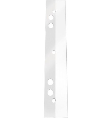 Abheftstreifen KF27046, 2,5x12,5cm (BxL), Kunststoff mit Kunststoffdeckleiste, transparent