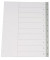 Kunststoffregister KF01846, 1 bis 10, A4+, 120µm, graue Taben, 10-teilig