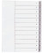 Kunststoffregister KF02294, 1 bis 12, A4+, 120&micro;m, graue Taben, 12-teilig