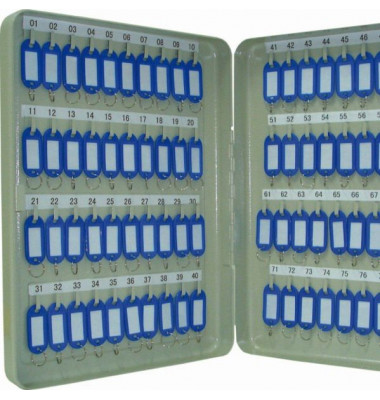 Schl&uuml;sselkasten Pearl 80 Haken grau 