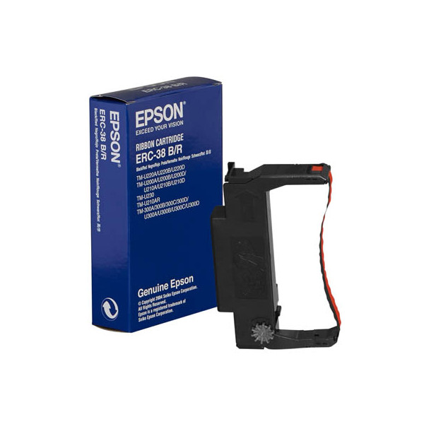 0010343812642 - Farbband ERC38BR schwarz rot Nylon S015376 0010343812642 Epson