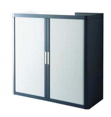 Aktenschrank E1CT0000300044, abschlie&szlig;bar, 2 OH, anthrazit/grau, 110x104x41,5cm (BxHxT)