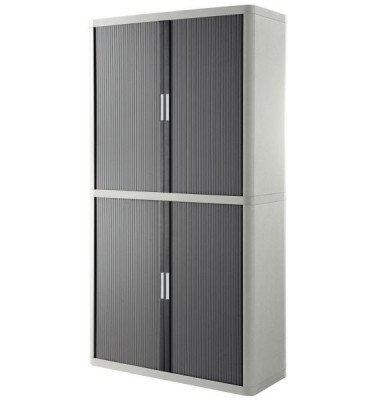 Aktenschrank E2CT0002300021, abschlie&szlig;bar, 4 OH, grau/anthrazit, 110x204x41,5cm (BxHxT)