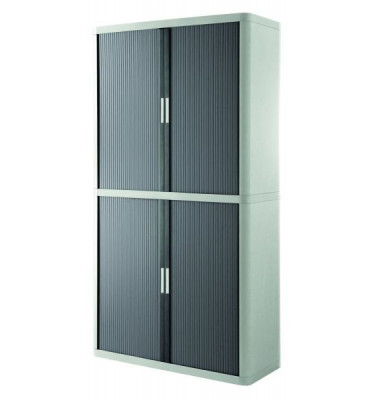 Aktenschrank easy Office E2CT0000300028, Kunststoff/Stahl abschließbar, 4 OH, 110 x 204 x 41,5 cm, anthrazit/grau