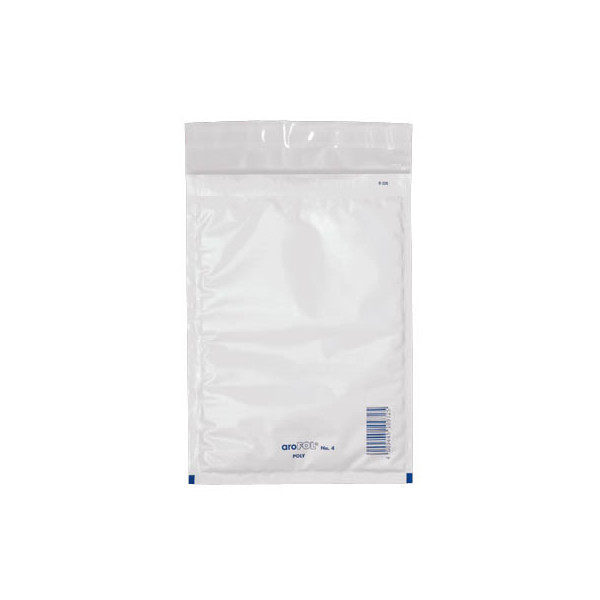 4009445109725 - Luftpolstertaschen POLY No 4 2FVAF000304 innen 180x265mm haftklebend weiß 4009445109725 100 Stück 4009445109725 - Luftpolstertaschen POLY No 4 2FVAF000304 innen 180x265mm haftklebend weiß 4009445109725 100 Stück