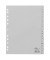 Kunststoffregister 651010, A bis Z, A4, 120µm, graue Taben, 20-teilig