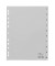 Kunststoffregister 651110, 1 bis 10, A4, 120µm, graue Taben, 10-teilig