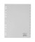 Kunststoffregister 650710, Dez bis Jan, A4, 120µm, graue Taben, 12-teilig