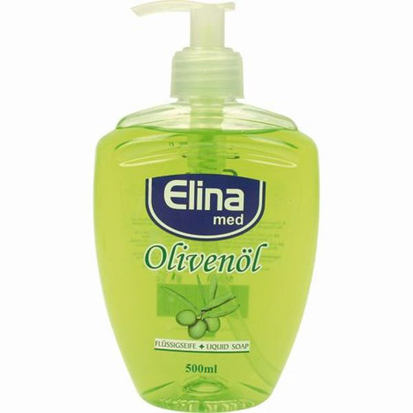 Elina Handseife flüssig 41966, 500 ml, Pumpspender 4326470419668 Elina 500 Milliliter