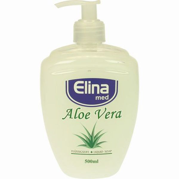 4326470409850 - ELINA med Creme Seife Flüssigseife für saubere und wohlriechende Hände 500 ml - Flasche Aloe Vera