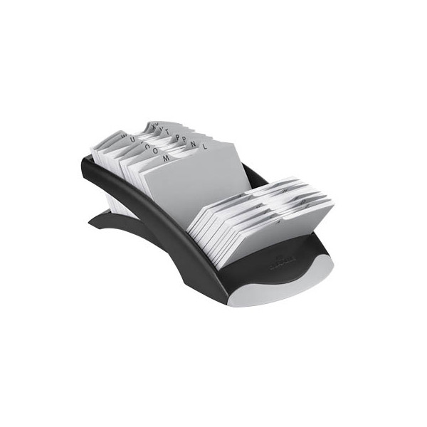 4005546206486 - Visitenkarten- Adresskartei Telindex Desk Vegas schwarz für 500 Karten Kunststoff 4005546206486 Durable