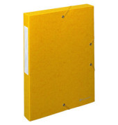 Sammelmappe Exa Box 50819E, A4 Karton, für ca. 350 Blatt, gelb