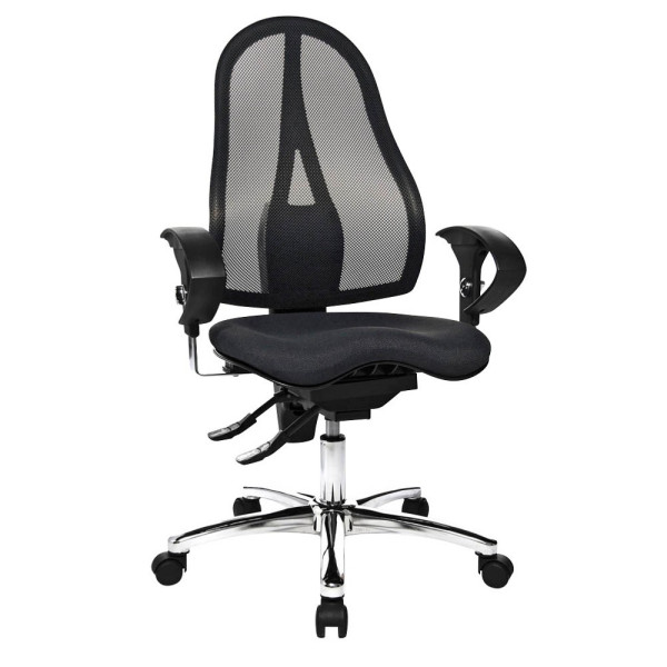 4014296111599 - Bürostuhl Sitness 15 schwarz chrom mit Armlehnen bis 110kg 4014296111599 Topstar 4014296111599 - Bürostuhl Sitness 15 schwarz chrom mit Armlehnen bis 110kg 4014296111599 Topstar