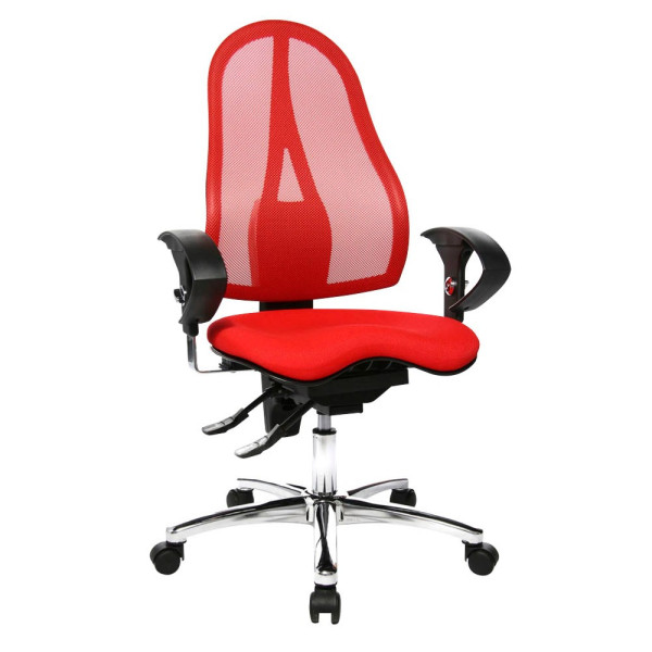 4014296111605 - Bürodrehstuhl Sitness 15 mit Armlehnen rot 4014296111605 Topstar 4014296111605 - Bürodrehstuhl Sitness 15 mit Armlehnen rot 4014296111605 Topstar